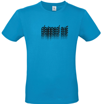 dripped out blauw fade tshirt