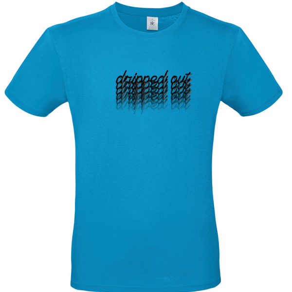 dripped out blauw fade tshirt