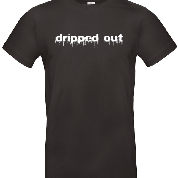 dripped out zwart tshirt wit PLASMA logo